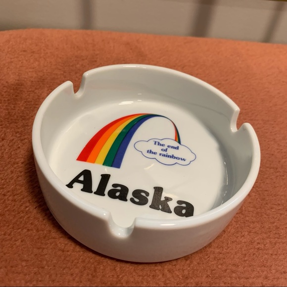 Vintage Alaska Rainbow Ashtray - Picture 2 of 7